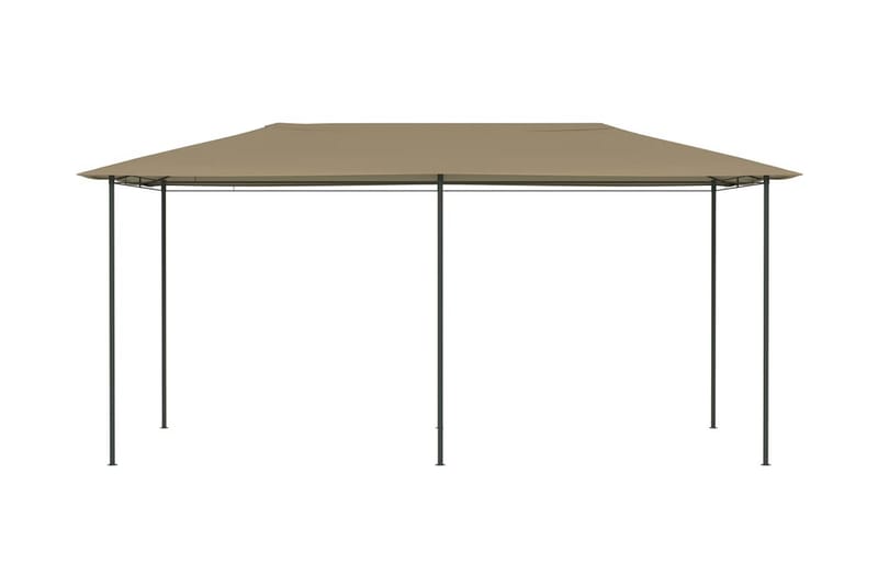 pavillon 3x6x2,6 cm 160 g/m² gråbrun - Gråbrun - Havemøbler - Solafskærmning - Havepavilloner - Komplet pavillon