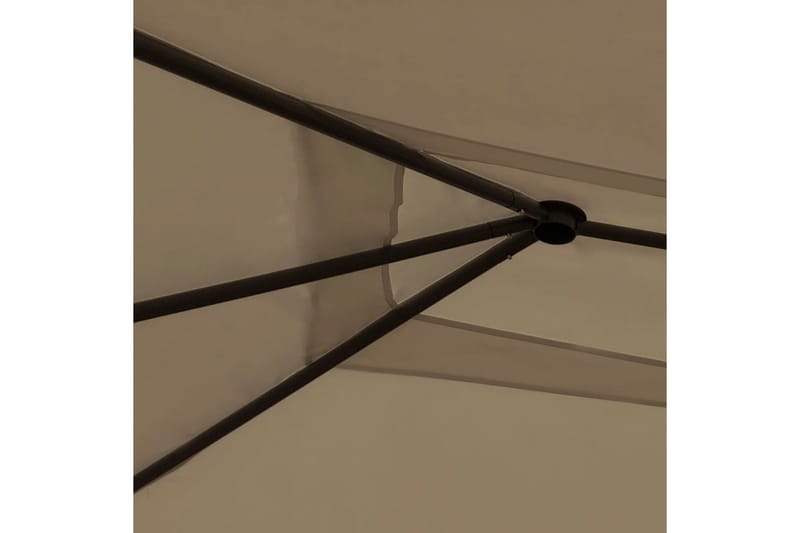 pavillon 3x6x2,6 cm 160 g/m² gråbrun - Gråbrun - Havemøbler - Solafskærmning - Havepavilloner - Komplet pavillon
