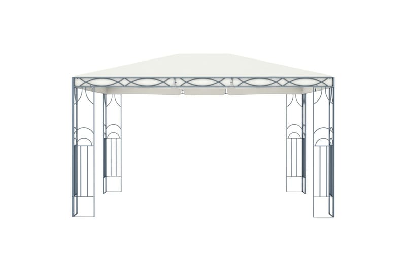 pavillon 400 x 300 cm cremefarvet - Creme - Havemøbler - Solafskærmning - Havepavilloner - Komplet pavillon