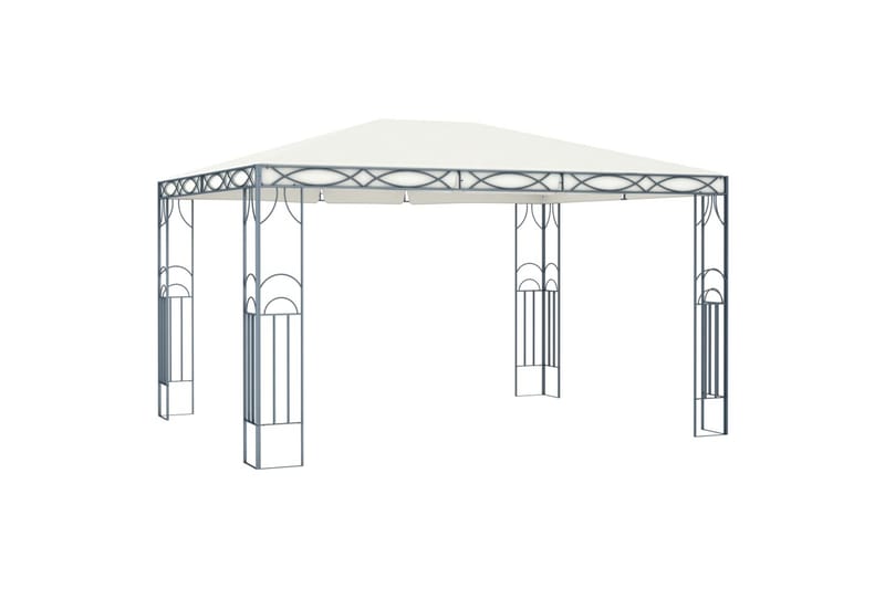 pavillon 400 x 300 cm cremefarvet - Creme - Komplet pavillon