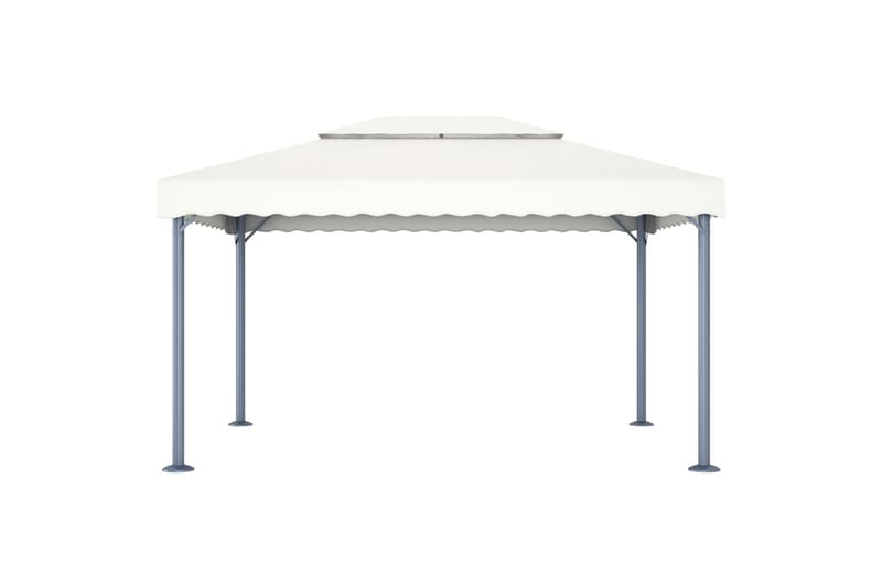 pavillon 400 x 300 cm cremefarvet - Creme - Havemøbler - Solafskærmning - Havepavilloner - Komplet pavillon