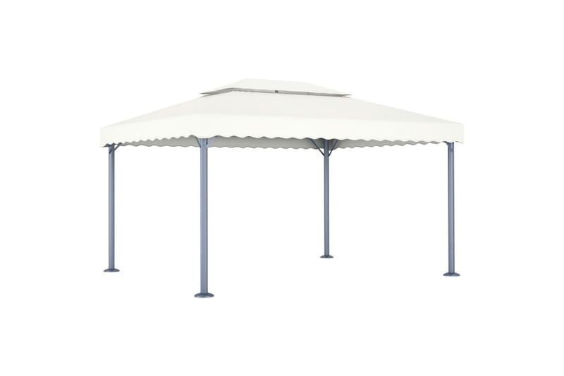 pavillon 400 x 300 cm cremefarvet - Creme - Havemøbler - Solafskærmning - Havepavilloner - Komplet pavillon