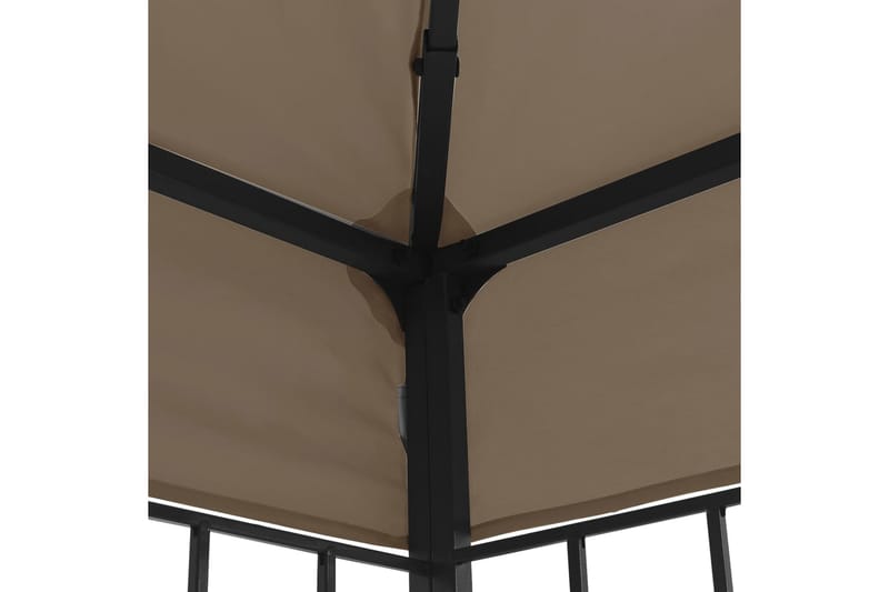 pavillon 6x3 m gråbrun - Gråbrun - Komplet pavillon
