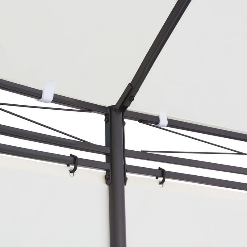 Pavillon Cream-Hvid 530X350X265 Cm - Creme - Havemøbler - Solafskærmning - Havepavilloner - Komplet pavillon