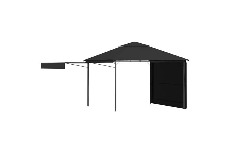 Pavillon m. 2 Udvidelige Tage 3X3X2,75 M 180 G/M² Antracitgr - Havemøbler - Solafskærmning - Havepavilloner - Komplet pavillon