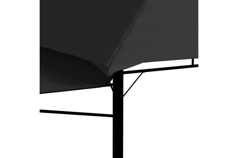 Pavillon m. 2 Udvidelige Tage 3X3X2,75 M 180 G/M² Antracitgr - Havemøbler - Solafskærmning - Havepavilloner - Komplet pavillon