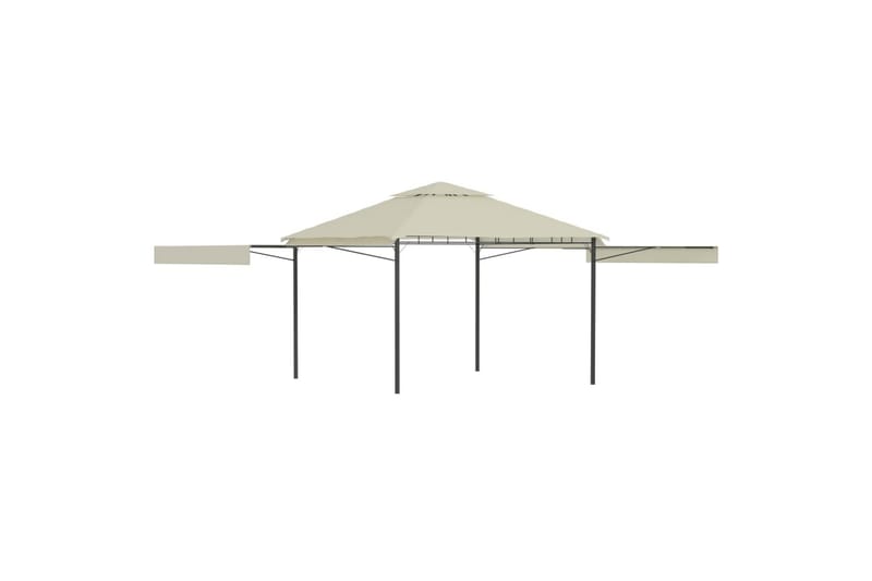 Pavillon m. 2 Udvidelige Tage 3X3X2,75cm 180 G/M² Cremefarve - Havemøbler - Solafskærmning - Havepavilloner - Komplet pavillon