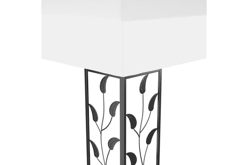 Pavillon Med Dobbelttag 3x4 m Hvid - Hvid - Havemøbler - Solafskærmning - Havepavilloner - Komplet pavillon