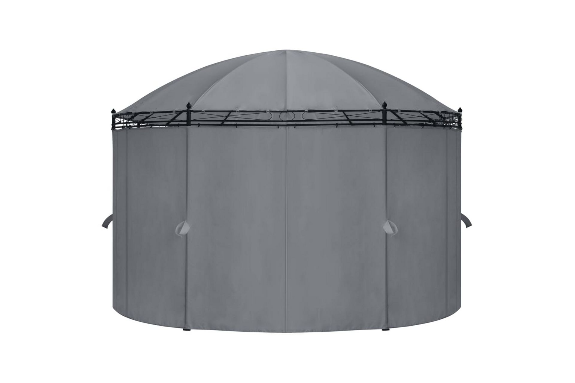Pavillon Med Gardiner 530X350X265 cm Antracitgrå - Havemøbler - Solafskærmning - Havepavilloner - Komplet pavillon