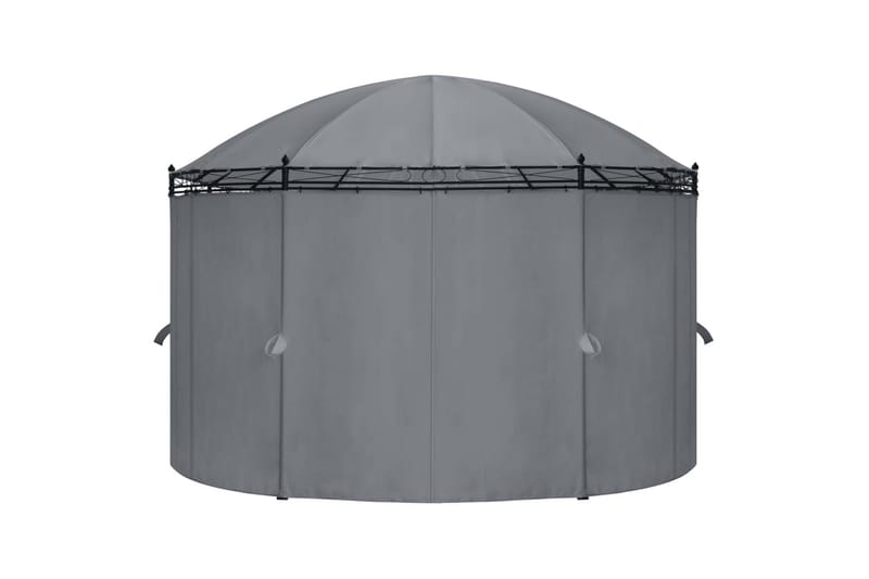 Pavillon Med Gardiner 530X350X265 cm Antracitgrå - Havemøbler - Solafskærmning - Havepavilloner - Komplet pavillon