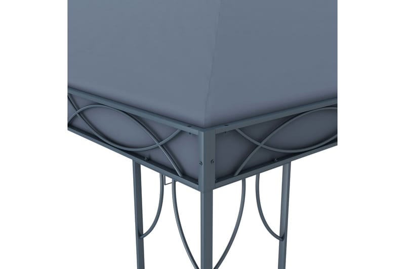 pavillon med lyskæder 300x300 cm antracitgrå - Antracit - Havemøbler - Solafskærmning - Havepavilloner - Komplet pavillon