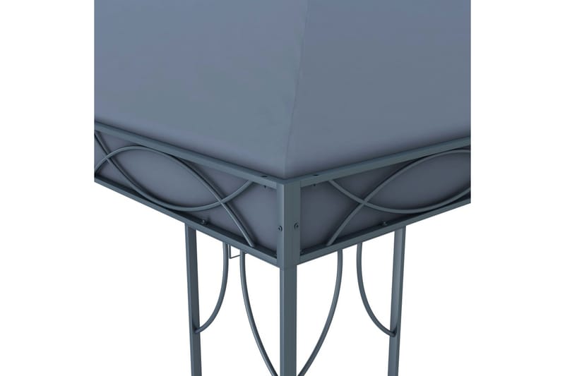 pavillon med lyskæder 400x300 cm antracitgrå - Antracit - Havemøbler - Solafskærmning - Havepavilloner - Komplet pavillon