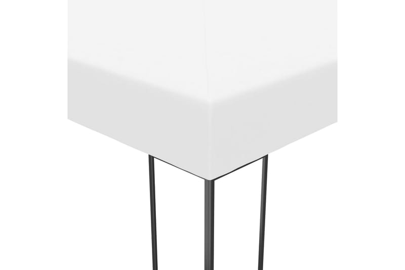 pavillon med lyskæder 4x3x2,7 m hvid - Hvid - Havemøbler - Solafskærmning - Havepavilloner - Komplet pavillon