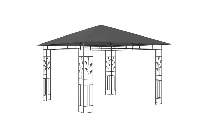 Pavillon Med Myggenet 3X3X,2,73 M 180 G/M² Antracitgrå - Havemøbler - Solafskærmning - Havepavilloner - Komplet pavillon