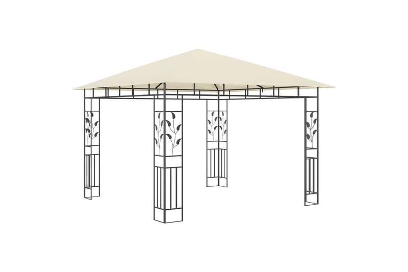 Pavillon Med Myggenet 3X3X2,73 M 180 G/M² Cremefarvet - Komplet pavillon