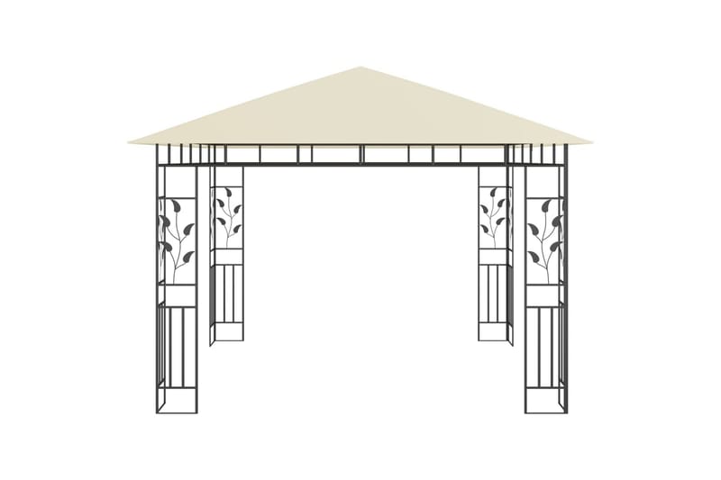 Pavillon Med Myggenet 3X3X2,73 M 180 G/M² Cremefarvet - Komplet pavillon