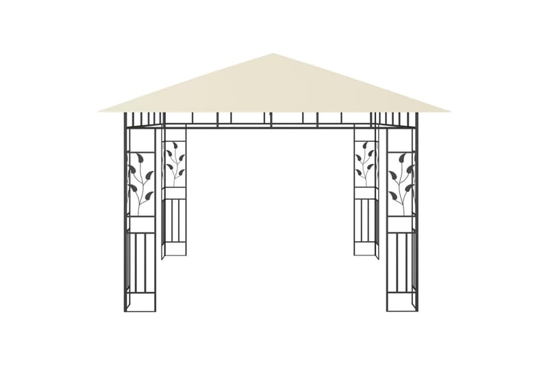 Pavillon Med Myggenet 3X3X2,73 M 180 G/M² Cremefarvet - Komplet pavillon