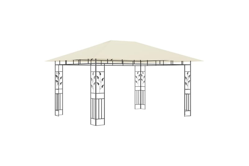 Pavillon Med Myggenet 4X3X2,73 M 180 G/M² Cremefarvet - Komplet pavillon