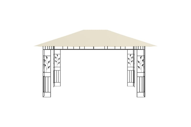 Pavillon Med Myggenet 4X3X2,73 M 180 G/M² Cremefarvet - Komplet pavillon