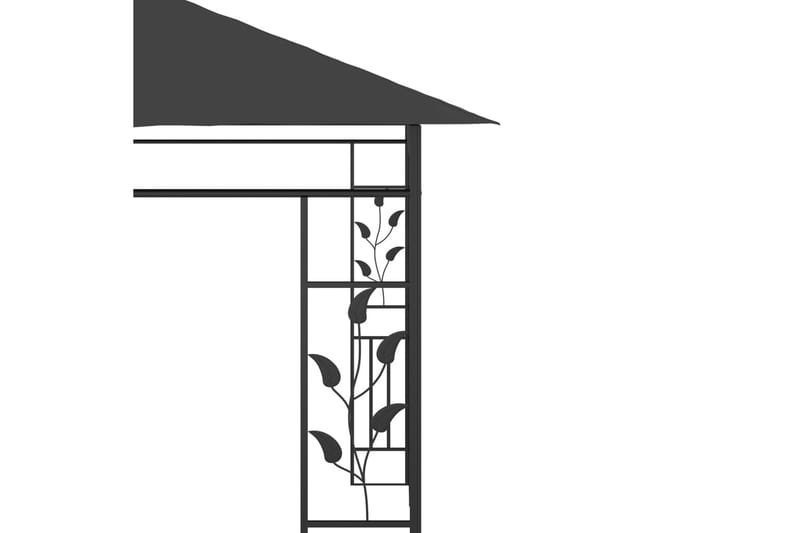 Pavillon Med Myggenet 6X3X,2,73 M Antracitgrå - Havemøbler - Solafskærmning - Havepavilloner - Komplet pavillon