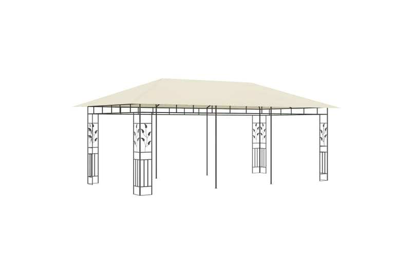 Pavillon Med Myggenet 6X3X2,73 cm Cremefarvet - Havemøbler - Solafskærmning - Havepavilloner - Komplet pavillon