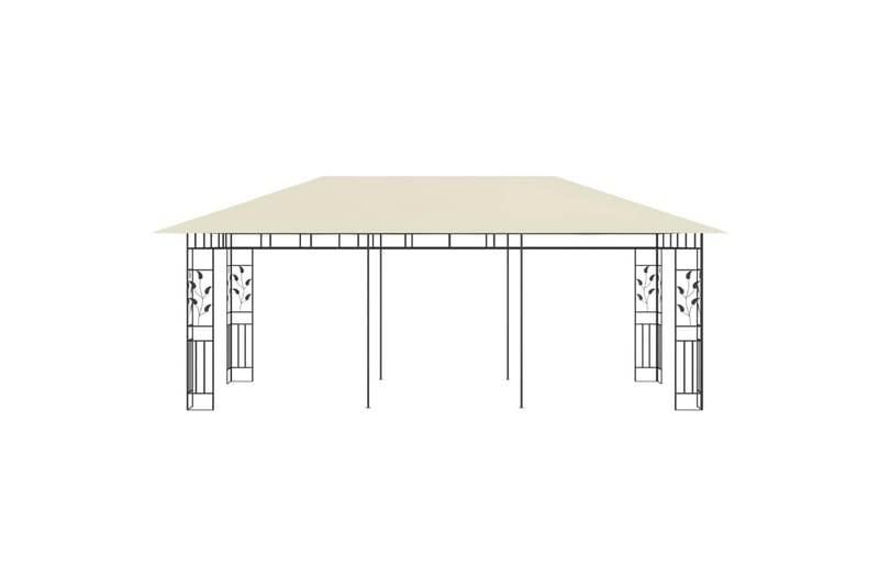 Pavillon Med Myggenet 6X3X2,73 cm Cremefarvet - Komplet pavillon