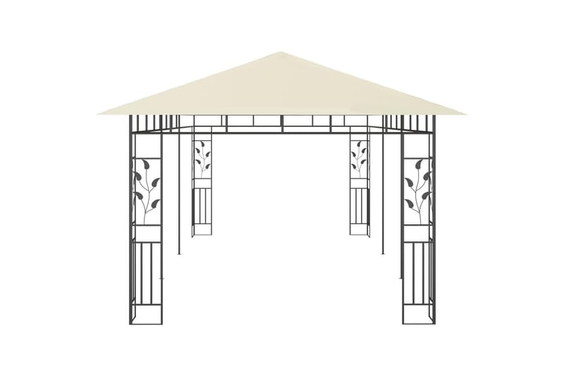 Pavillon Med Myggenet 6X3X2,73 cm Cremefarvet - Havemøbler - Solafskærmning - Havepavilloner - Komplet pavillon