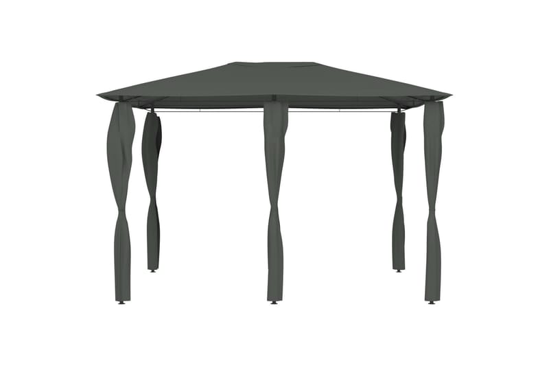 pavillon med sidevæg 3x4x2,6 m 160 g/m² antracitgrå - Antracit - Havemøbler - Solafskærmning - Havepavilloner - Komplet pavillon