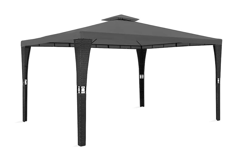 Pavillon Med Tag 3 X 4 M Mørkegrå - Grå - Havemøbler - Solafskærmning - Havepavilloner - Komplet pavillon