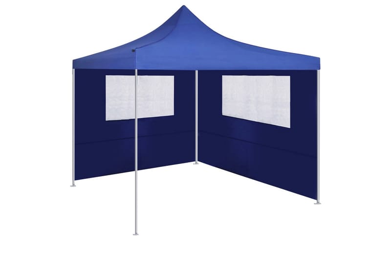 pavillonvæg med vinduer 4x2 m blå - Blå - Havemøbler - Solafskærmning - Havepavilloner - Komplet pavillon