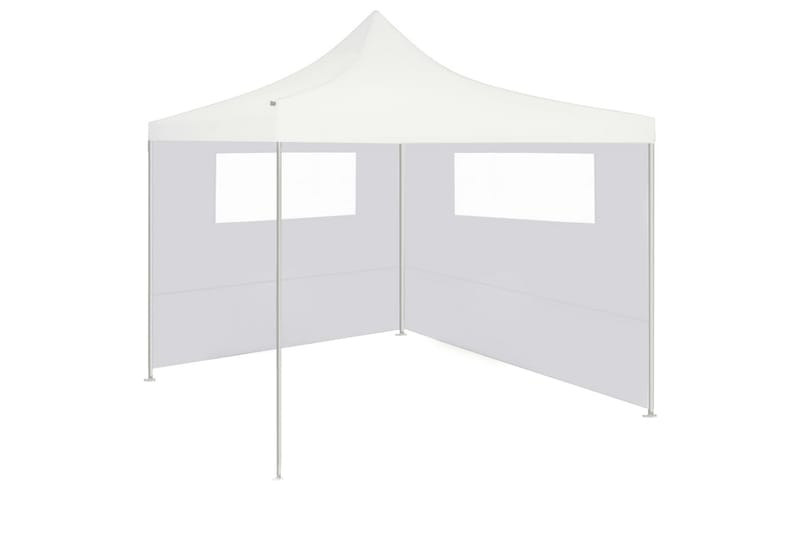 pavillonvæg med vinduer 6x2 m hvid - Hvid - Havemøbler - Solafskærmning - Havepavilloner - Komplet pavillon