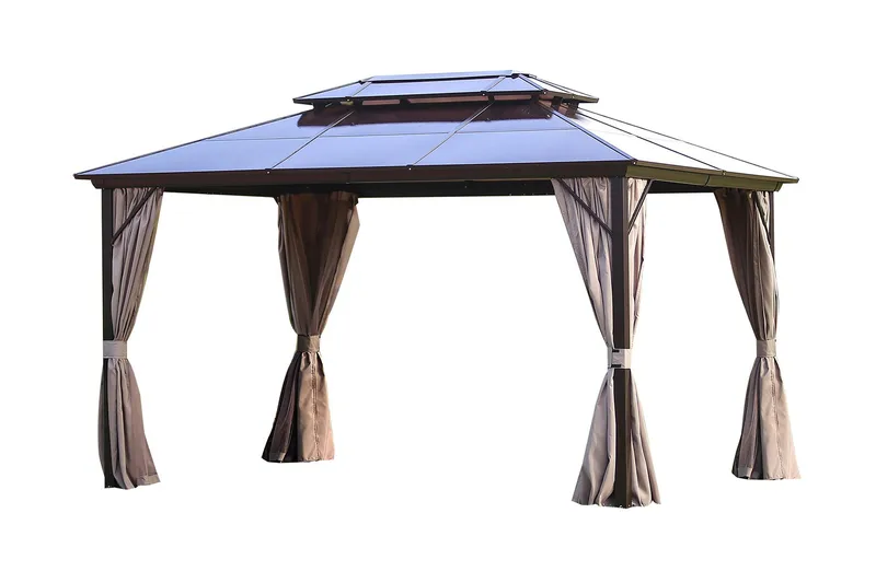 Sunsætia Pavillon 300x400x270 cm Polycarbonat tag, Beige