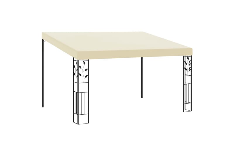 Vægmonteret Pavillon 4X3X2,5 M Cremefarvet - Havemøbler - Solafskærmning - Havepavilloner - Komplet pavillon