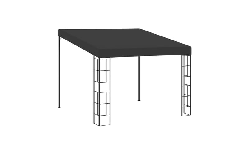 Vægmonteret Pavillon 3X3 M Stof Antracitgrå - Havemøbler - Solafskærmning - Havepavilloner - Komplet pavillon