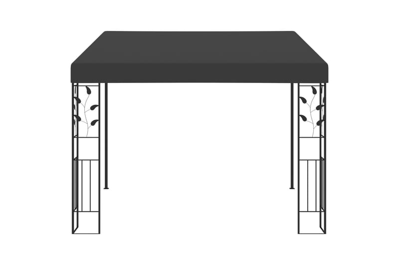 Vægmonteret Pavillon 3X3X2,5 M Antracitgrå - Havemøbler - Solafskærmning - Havepavilloner - Komplet pavillon