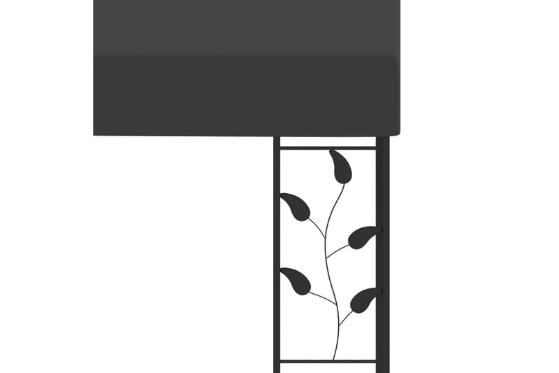 Vægmonteret Pavillon 4X3X2,5 M Antracitgrå - Havemøbler - Solafskærmning - Havepavilloner - Komplet pavillon