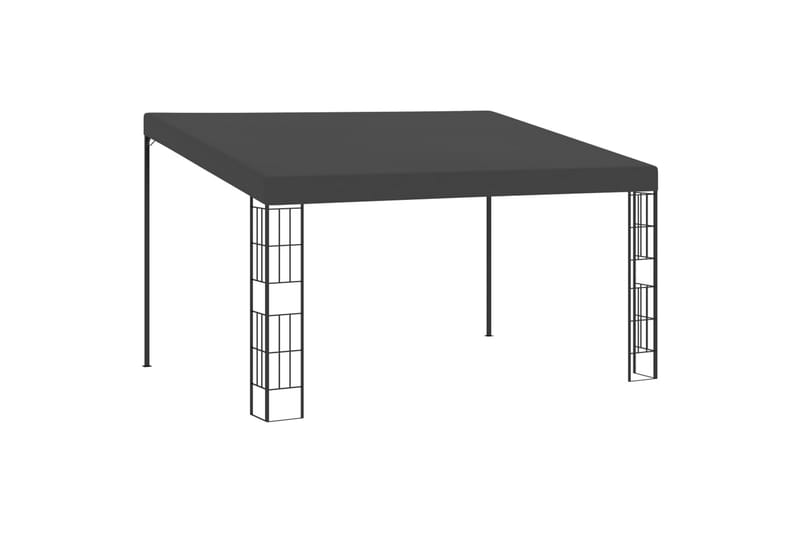Vægmonteret Pavillon 3X4 M Stof Antracitgrå - Havemøbler - Solafskærmning - Havepavilloner - Komplet pavillon