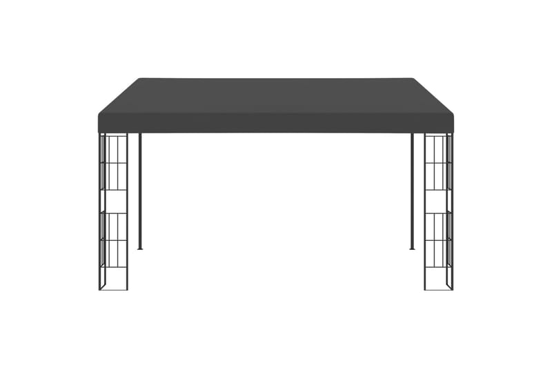 Vægmonteret Pavillon 3X4 M Stof Antracitgrå - Havemøbler - Solafskærmning - Havepavilloner - Komplet pavillon