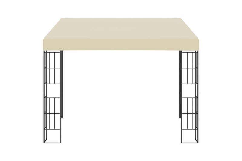 Vægmonteret Pavillon 3X3 M Stof Cremefarvet - Komplet pavillon