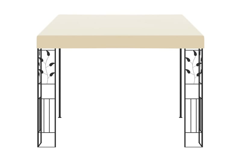 Vægmonteret Pavillon 3X3X2,5 M Cremefarvet - Havemøbler - Solafskærmning - Havepavilloner - Komplet pavillon