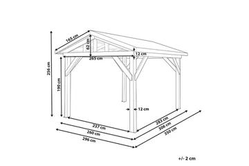 Lysthus Secchia - Havemøbler - Solafskærmning - Havepavilloner - Komplet pavillon