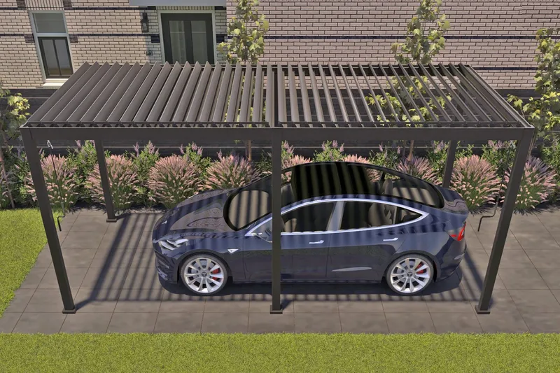 Mirador Pavillon uden Vægge 300x400x250 cm - Mørkegrå - Havemøbler - Solafskærmning - Havepavilloner