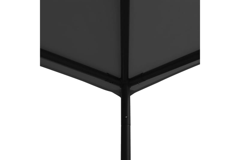 Pavillon 3x3 m stof og stål 180 g/m² antracitgrå - Antracit - Havemøbler - Solafskærmning - Havepavilloner
