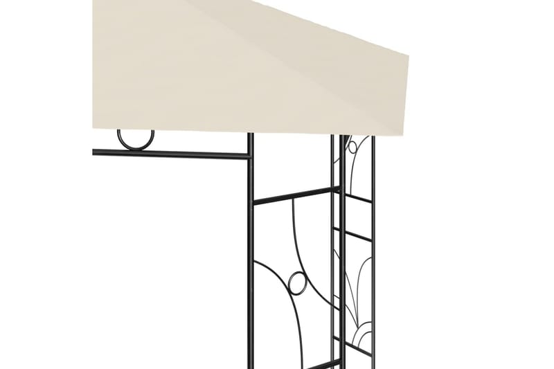 pavillon 4x3x2,7 m 160 g/m² cremefarvet - Creme - Havemøbler - Solafskærmning - Havepavilloner - Komplet pavillon