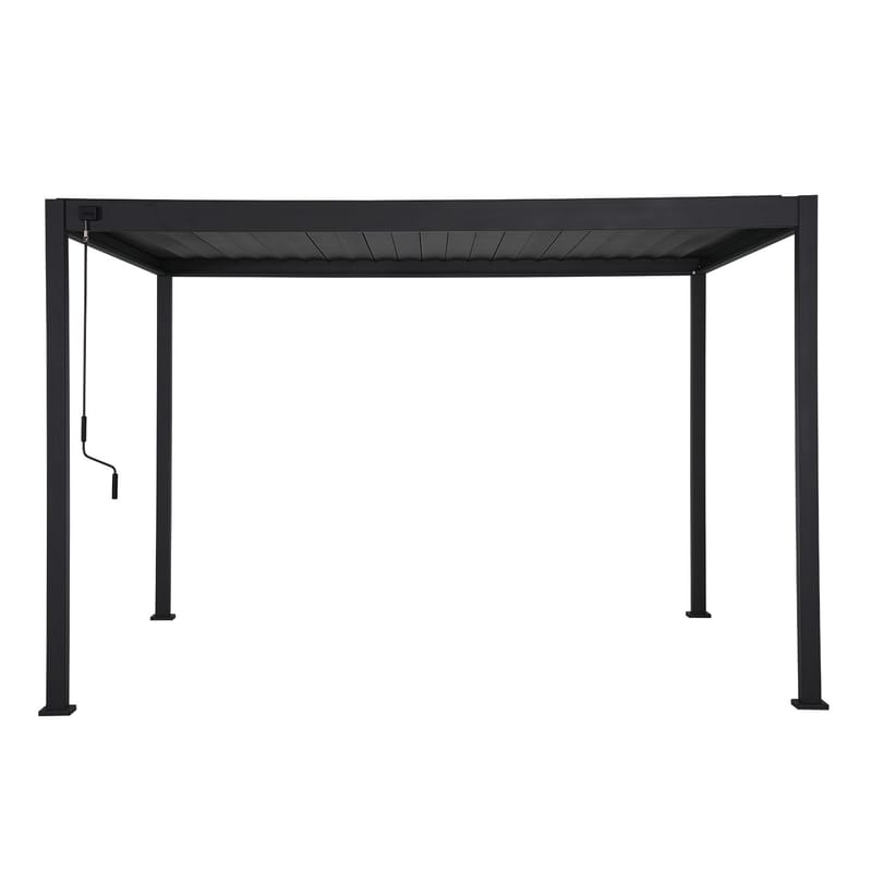 Pavillon HOME4YOU Mirador-88 3x3 m, mørkegrå - mørkegrå - Havemøbler - Solafskærmning - Havepavilloner - Komplet pavillon