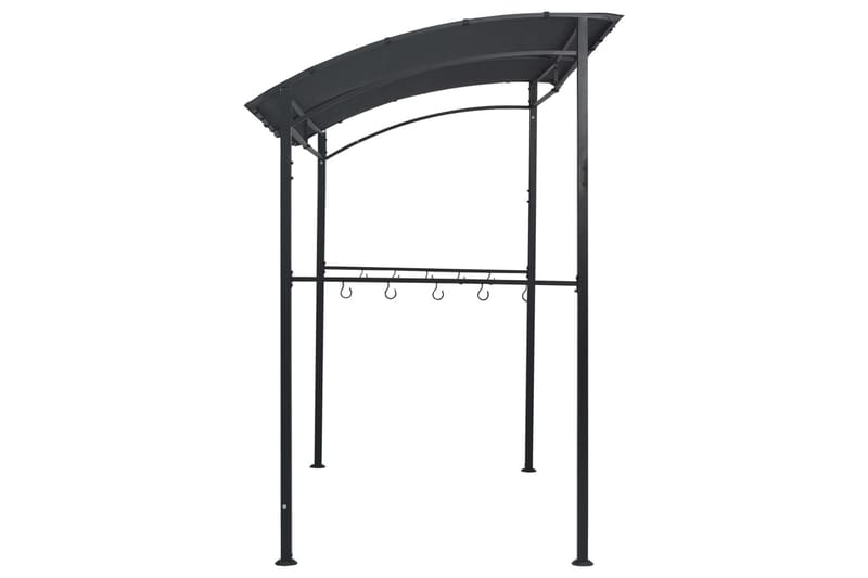 Grillpavillon 215x150x220 cm Stål Antracitgrå - Grå - Havemøbler - Solafskærmning - Havepavilloner - Pavillontag