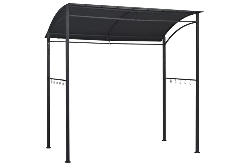 Grillpavillon 215x150x220 cm Stål Antracitgrå - Grå - Havemøbler - Solafskærmning - Havepavilloner - Pavillontag