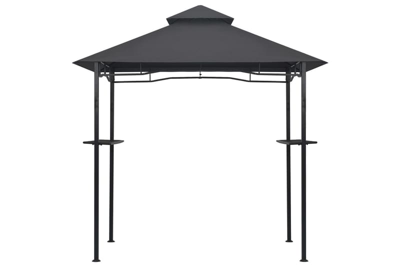 Grillpavillon 240x150x255 cm Stål Antracitgrå - Grå - Havemøbler - Solafskærmning - Havepavilloner - Pavillontag