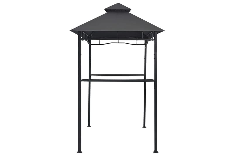 Grillpavillon 240x150x255 cm Stål Antracitgrå - Grå - Havemøbler - Solafskærmning - Havepavilloner - Pavillontag