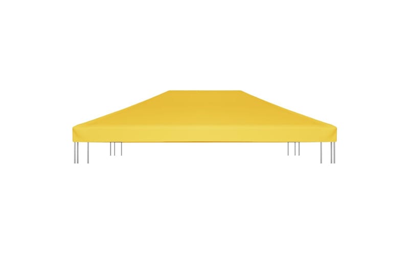 Pavillontopdække 270 g/m² 4x3 m gul - Gul - Havemøbler - Solafskærmning - Havepavilloner - Pavillontag